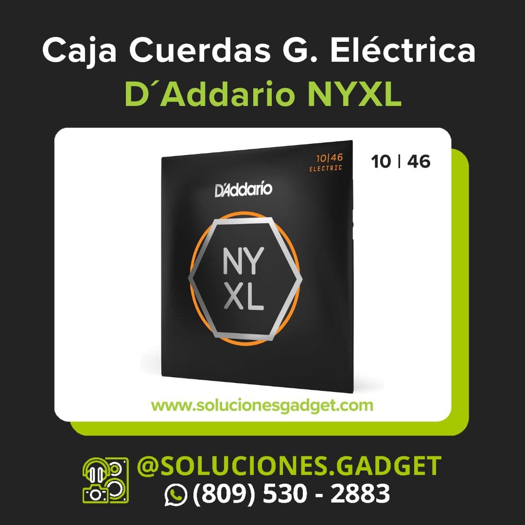 D'Addario NYXL1046 — Cuerdas de Alta Resistencia para Guitarra Eléctrica Regular Light
