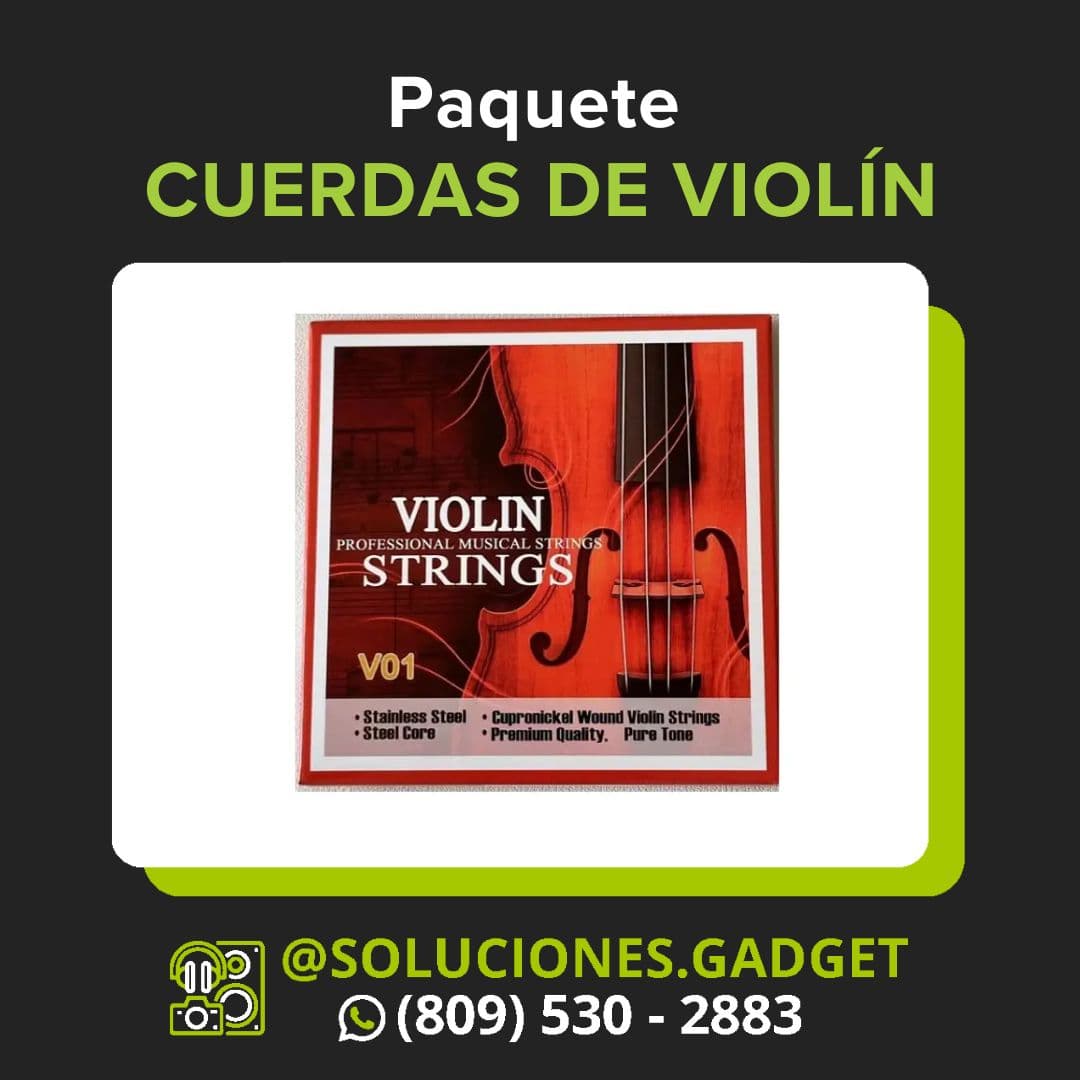 Professional Musical Strings — Cuerdas de Acero para Violín 4/4