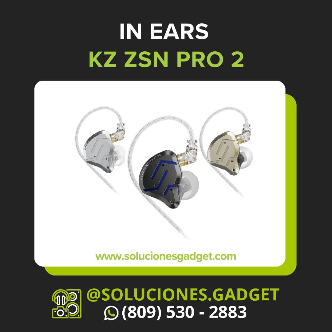KZ ZSN Pro 2 — In-Ear Monitor Híbrido 1DD+1BA Segunda Generación