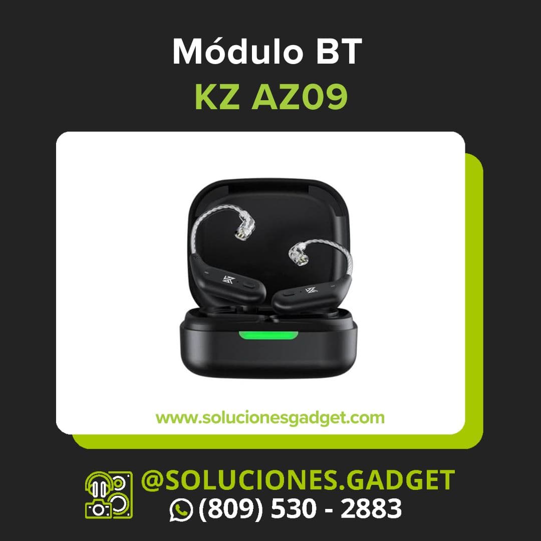 KZ AZ09 — Adaptador Bluetooth 5.2 para In-Ears con Conector 2-Pin