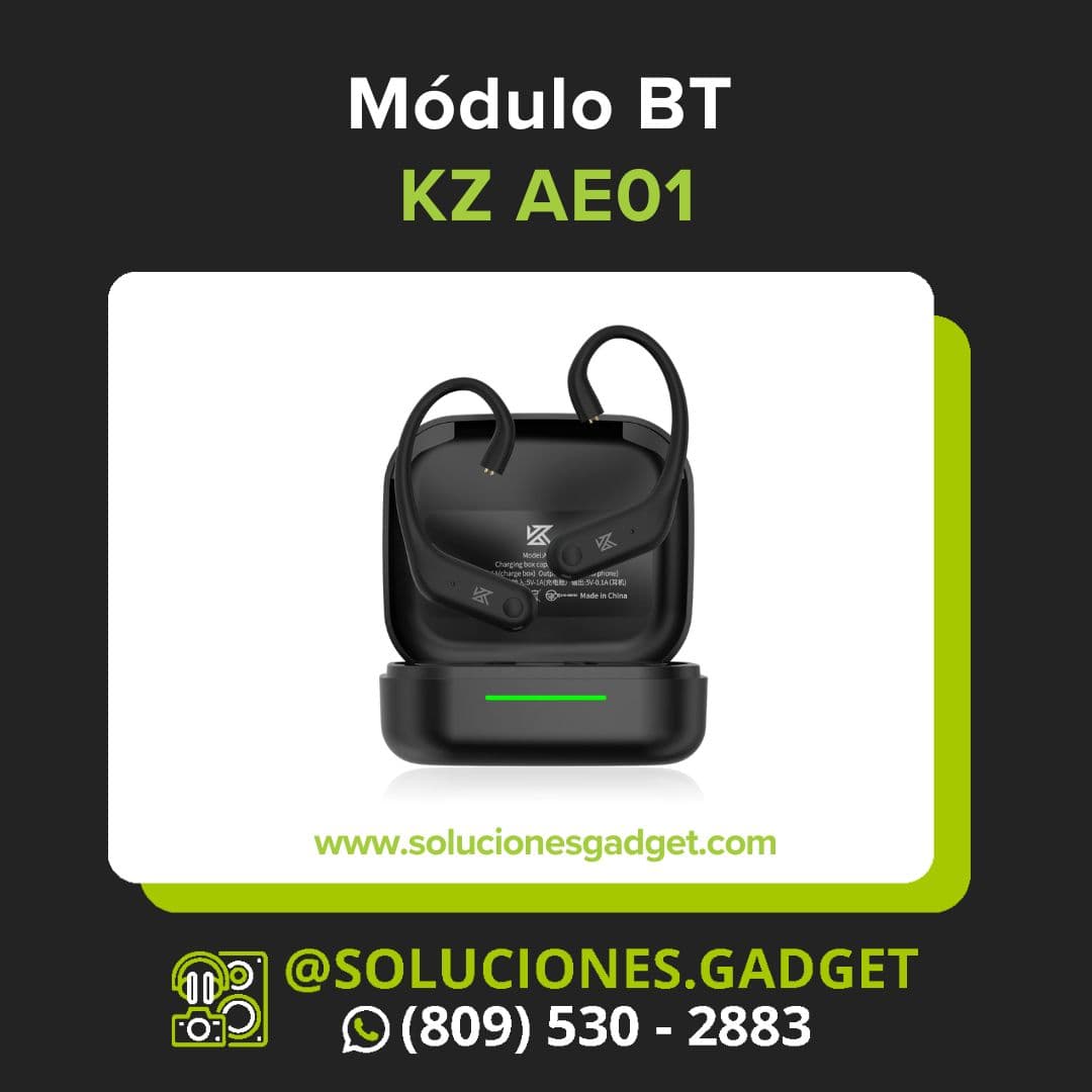 KZ AE01 — Módulo Bluetooth 5.4 con Micrófono Dual ENC para In-Ears 2-Pin