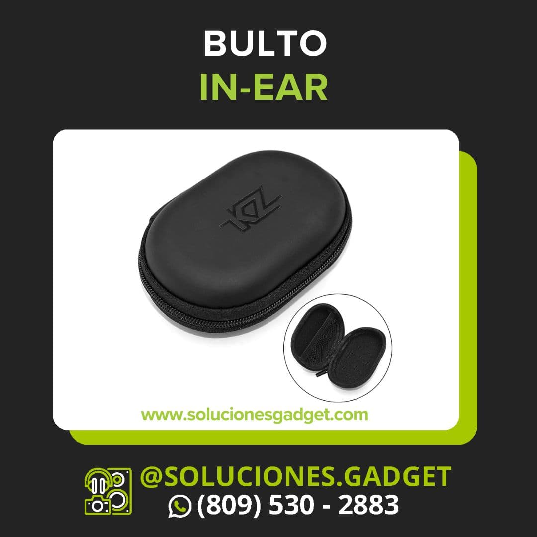 KZ Soft Case — Estuche de Transporte para In-Ears y Accesorios