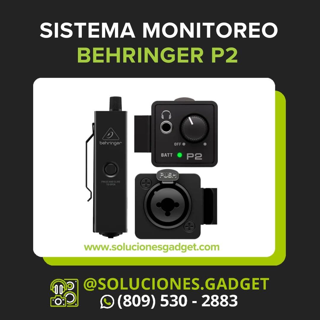 Behringer Powerplay P2 — Amplificador Personal de Monitoreo In-Ear