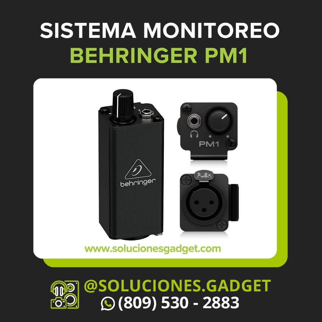 Behringer Powerplay PM1 — Amplificador Pasivo de Monitoreo In-Ear con Entrada XLR