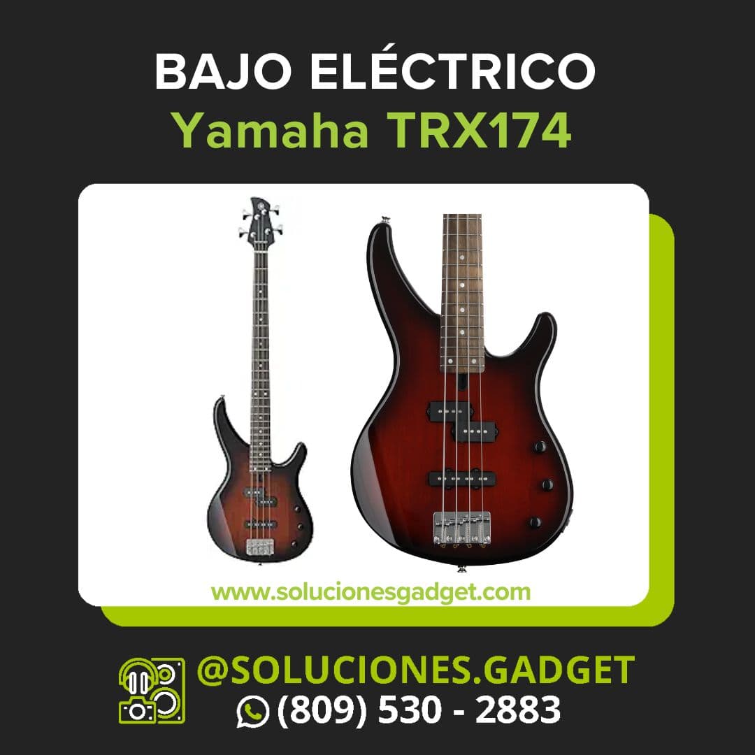 Bajo Yamaha TRBX174 de 4 Cuerdas con Configuración PJ