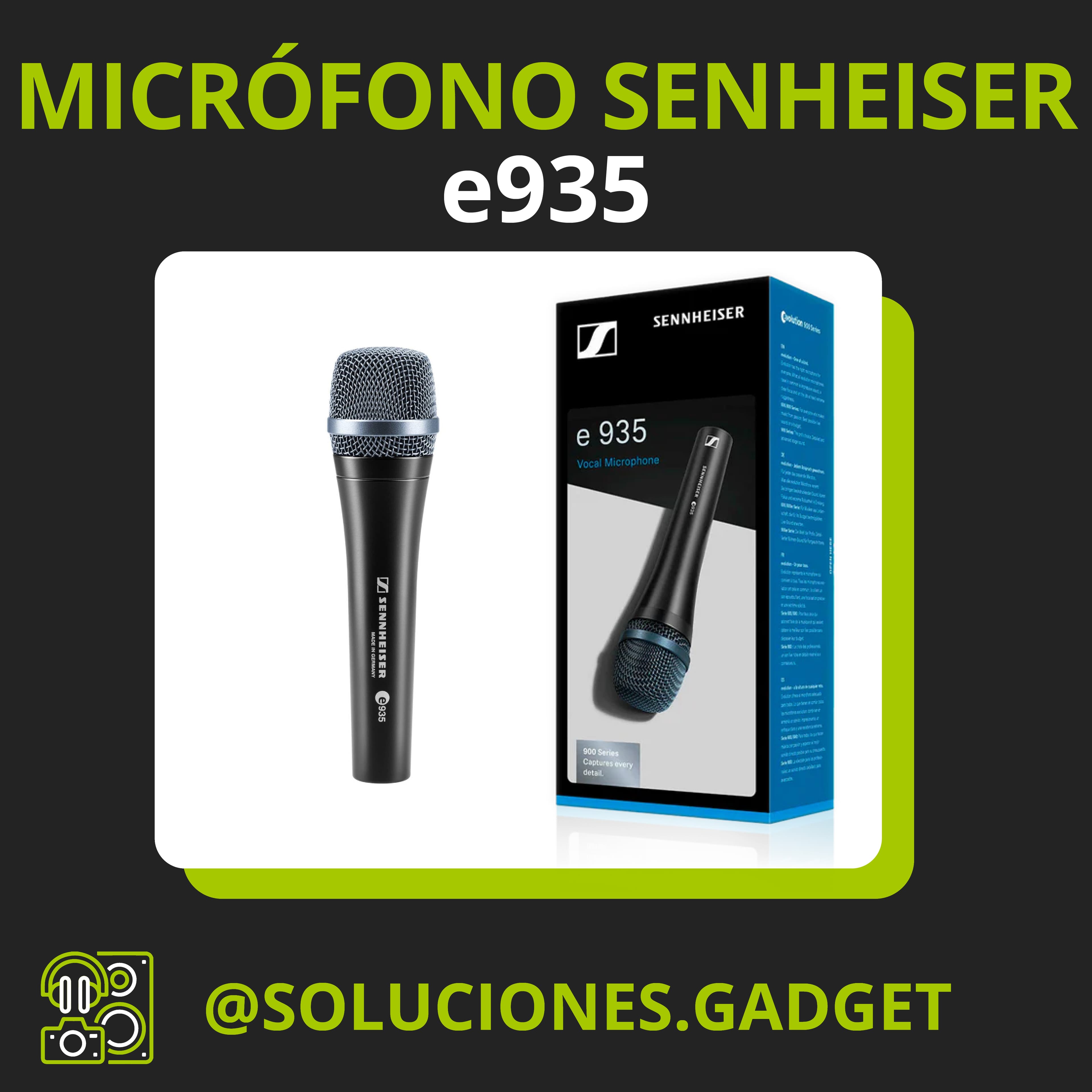 Micrófono Sennheiser e935 | Micrófono Vocal Dinámico Profesional para Escenarios